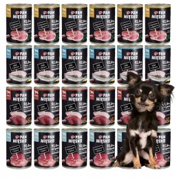 Pan Mięsko 24 x 400 g mix NOWYCH SMAKÓW DLA PSA
