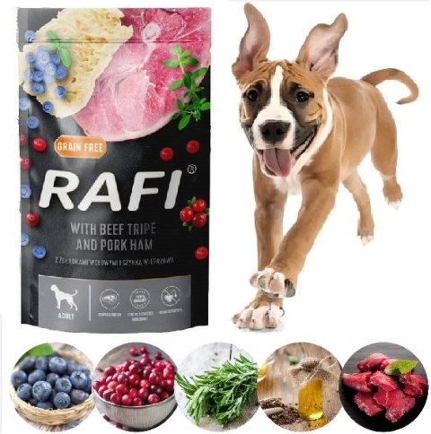 RAFI SASZETA ŻOŁĄDKI WOŁOWE Z SZYNKĄ 500G DOLINA