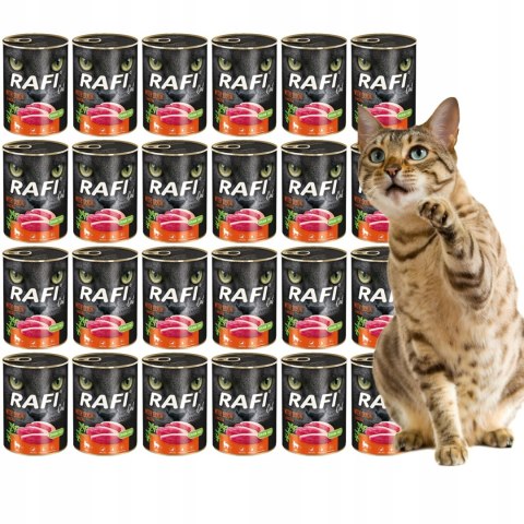 Rafi Cat Dolina Noteci Kaczka 24x400 mokra karma dla kota dorosłego