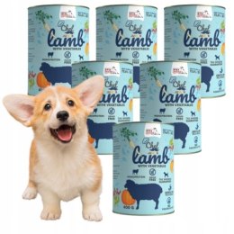 SYTA MICHA ZESTAW JUNIOR dla szczeniąt BEZZBOŻOWA JAGNIĘCINA 6X400g