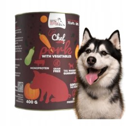 Syta Mich CHEF wieprzowina z warzywami mokra karma dla psa monoprotein 400g