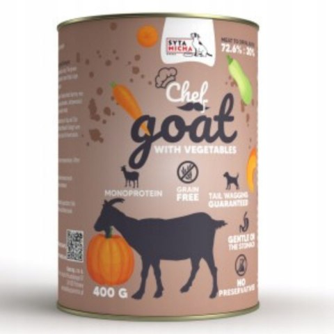Syta Micha GOAT mokra karma dla psa koza z warzywami 400g