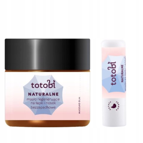 TOTOBI MASEŁKO w sztyfcie + MASEŁKO REGENERUJĄCE DO ŁAPEK I NOSKA