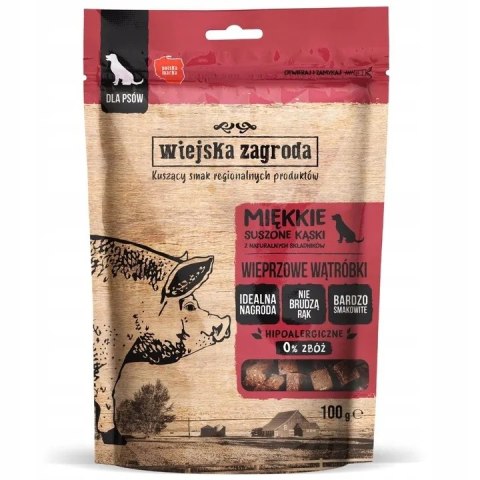 WIEJSKA ZAGRODA PRZYSMAKI MIĘSNE DLA PSA MIX 5X100 G tuńczyk białoryby kąsk