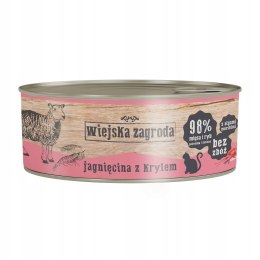 Wiejska Zagroda Jagnięcina z Krylem 85g dla kota