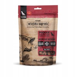 Wiejska Zagroda Przysmak dla psa Wieprzowe wątróbki (dorosły) 100 g