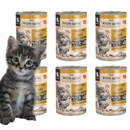 Wiejska Zagroda dla kociat 6x400 Indyk z kurczakiem