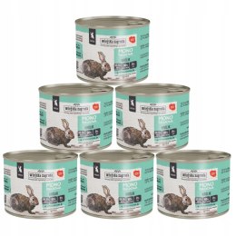 Wiejska Zagroda karma mokra dla kociąt Monoproteinowa Królik 6X200g