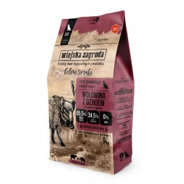 Wiejska Zagroda karma sucha dla psa Wołowina Z Dzikiem chrupki duże 9kg