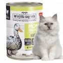 Wiejska Zagroda monobiałkowa kot PUSZKI dla kota mix SMAKÓW 6x400g KACZKA