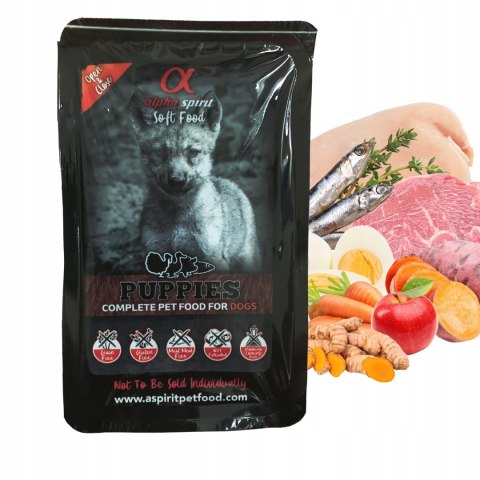 Alpha Spirit PUPPIES dla szczeniąt tacka 200g