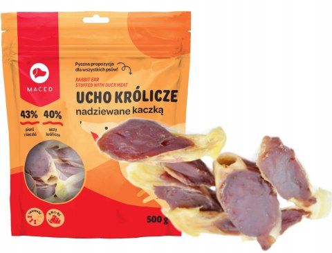 MACED UCHO KRÓLICZE NADZIEWANE KACZKA 500G