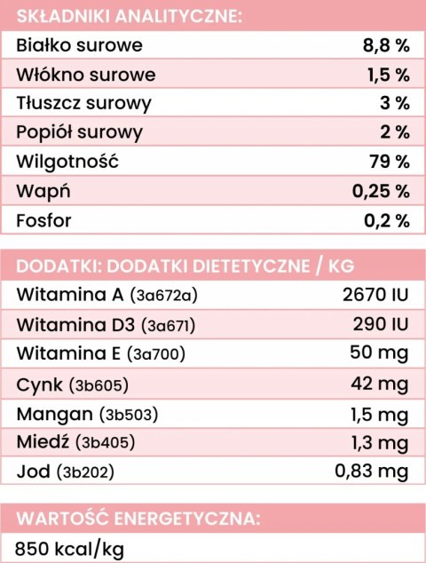 Perro LIGHT KOZA WARZYWA karma mokra dla psa 800 G