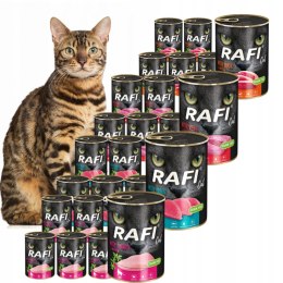 RAFI CAT 24X400 KACZKA INDYK CIELĘCINA TUŃCZYK SUPER MIX