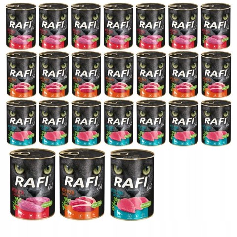 Rafi Cat Dolina Noteci Tuńczyk Cielęcina Kaczka 24x400 ULUBIONE SMAKI