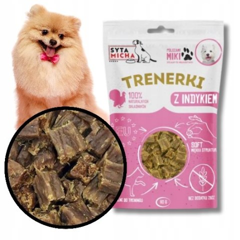 Syta Micha Trenerki z indykiem dla psa 80g nagroda