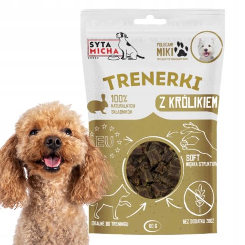 Syta Micha Trenerki z królikiem dla psa 80g