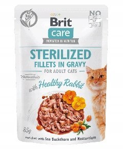 BRIT CARE CAT FG STERILISED 12X85 królik indyk kaczka
