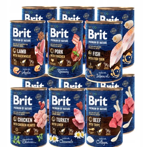 BRIT PREMIUM BY NATURE 12X400 MIX SMAKÓW