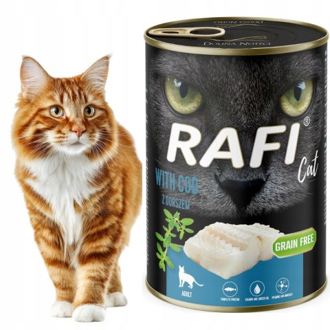 MOKRA KARMA DLA KOTA RAFI CAT ADULT Z DORSZEM 400G