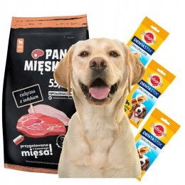 PAN MIĘSKO Cielęcina z indykiem 9kg XL+ PYSZNY GRATIS idealna karma