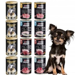 Pan Mięsko MIX PUSZEK DLA PSA WSZYSTKIE SMAKI 12x400 MOKRA KARMA