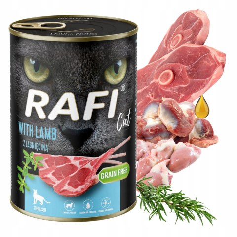 RAFI CAT ADULT MOKRA KARMA DLA KOTA STERYLIZOWANEGO JAGNIĘCINA 400G