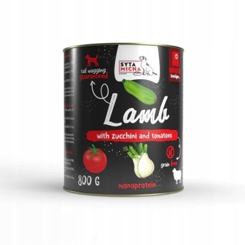 Syta Micha CLASSIC LAMB Jagnięcina z cukinią i pomidorami - 800 g