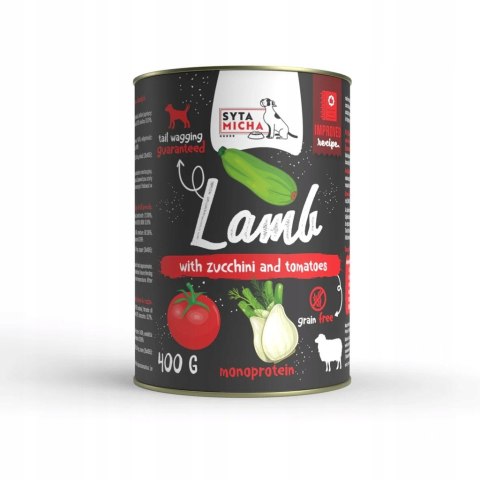 Syta Micha Karma Mokra CLASSIC Jagnięcina z cukinią i pomidorami - 400 g