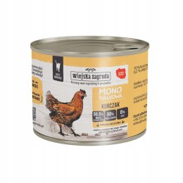 Wiejska Zagroda mokra karma MONOBIAŁKOWA KOT Kurczak 200g