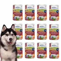 BALTICA Monobiałkowa WOŁOWINA 12x400 MOKRA KARMA