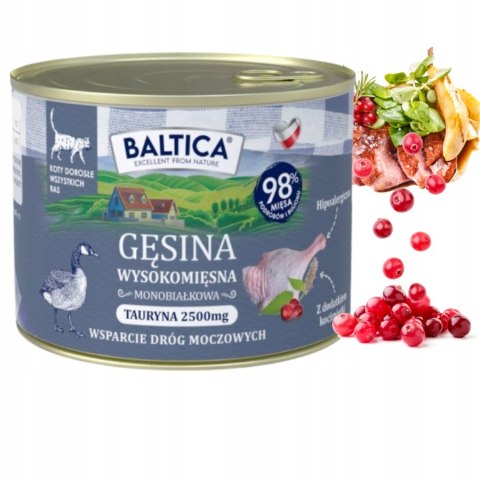 BALTICA SMAKI REGIONÓW Kot dorosły Gęsina 185g