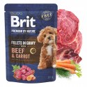 BRIT PREMIUM BY NATURE DOG POUCH 85G GRAVY FILLETS BEEF&CARROT