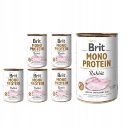 Brit mono protein Rabbit 12X 400g KRÓLIK