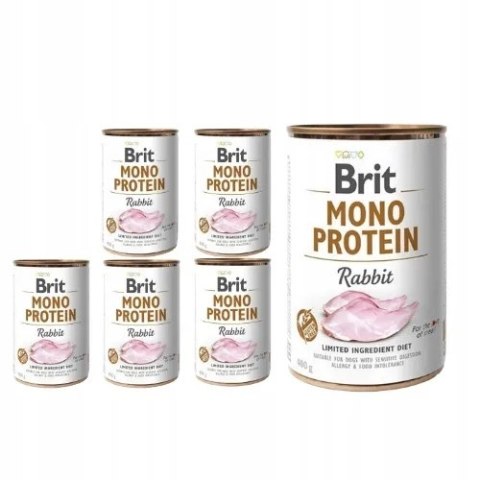 Brit mono protein Rabbit 24X400g KRÓLIK