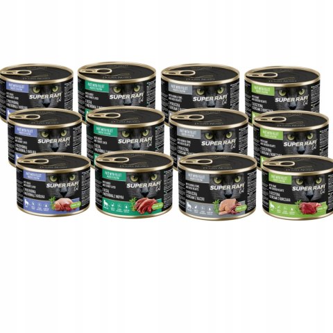 RAFI DOLINA NOTECI 12X185 STERILISED NOWE mix smaków przepiórka dziczyzna