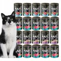 Rafi Cat Sterilised Tuńczyk JAGNIĘCINA KRÓLIK 12x400 ULUBIONE SMAKI