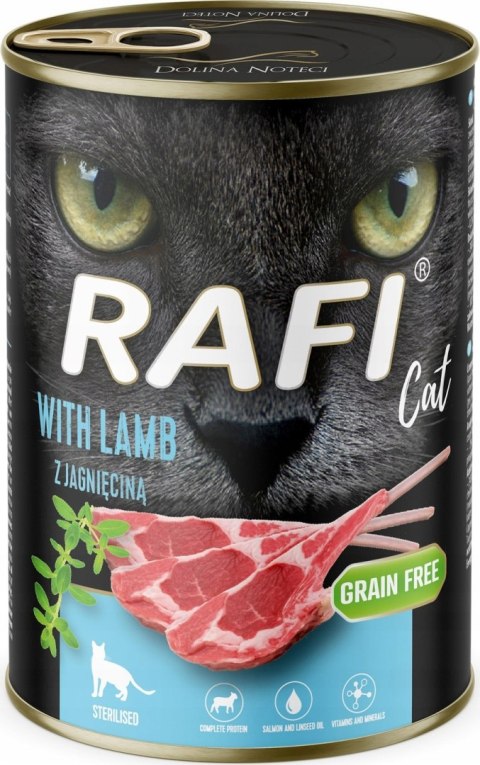 Rafi Cat Sterilised Tuńczyk JAGNIĘCINA KRÓLIK 12x400 ULUBIONE SMAKI