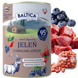 BALTICA Smaki Regionów Jeleń z Owocami Leśnymi 400g monobiałkowa karma