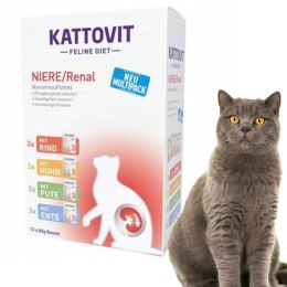 KATTOVIT NIERE RENAL KARMA DLA KOTÓW MIX SMAKÓW 12x85g