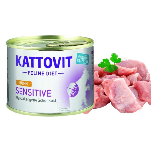 KATTOVIT SENSITIVE kot alergiczny hypoallergenic DUŻA puszka KURCZAK 185g