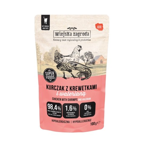 Wiejska Zagroda Saszetki dla kota 12x100