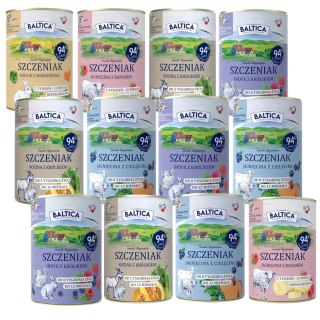 ZESTAW Baltica szczeniak 12X400g MIX WSZYSTKICH SMAKÓW PUPPY