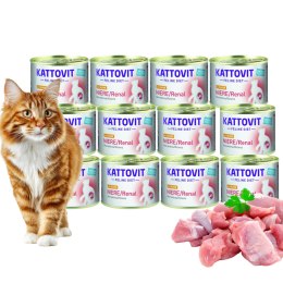 ZESTAW KATTOVIT Niere Renal KURCZAK puszka dla kota 12X185g