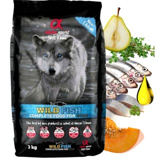 ALPHA SPIRIT Wild fish Pełnoporcjowa sucha miękka karma dla psów 3kg