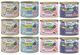 BALTICA 12x185g Karma Mokra dla Kota MIX 99% Mięsa HIT!