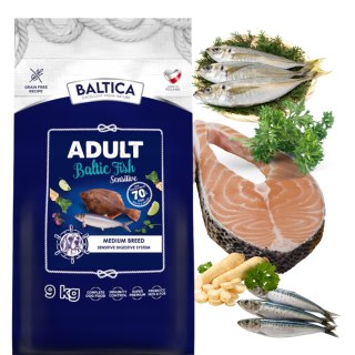 BALTICA BALTIC FISH SENSITIVE MEDIUM 9KG KARMA HYPOALERGICZNA Z RYBĄ