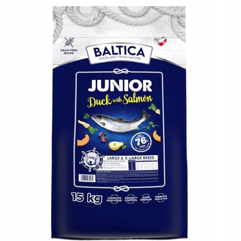 BALTICA EXCELLENR JUNIOR DUCK & SALMON 12KG KACZKA Z ŁOSOSIEM