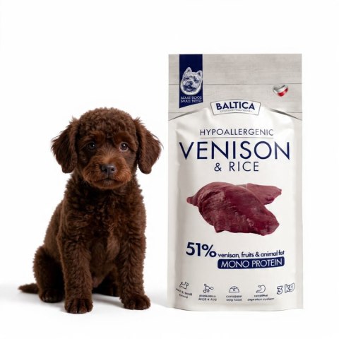 BALTICA NUTRACEUTIC Hypoallergenic Venison & rice XS / S 3kg