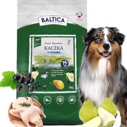 BALTICA Smaki Regionów ADULT Kaczka z gruszką M/L 9kg